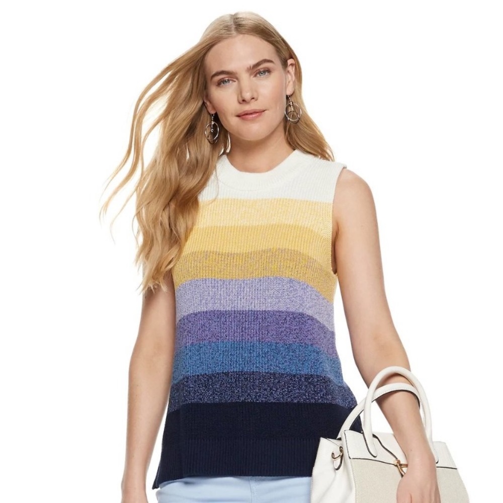 Nine West Color block Sweater